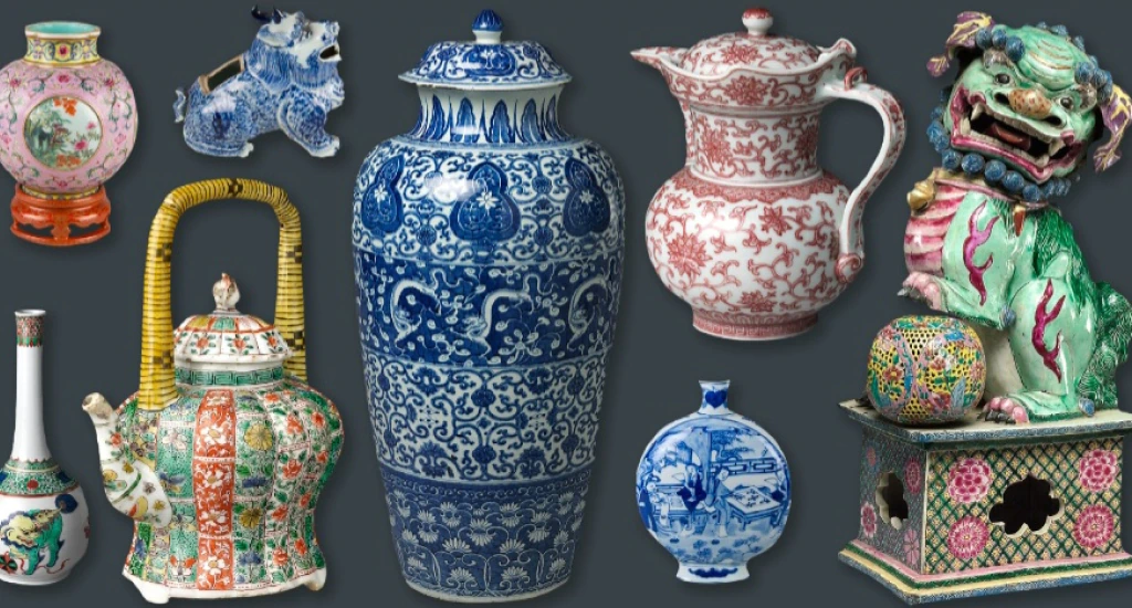 sale process auction of valuable ceramics