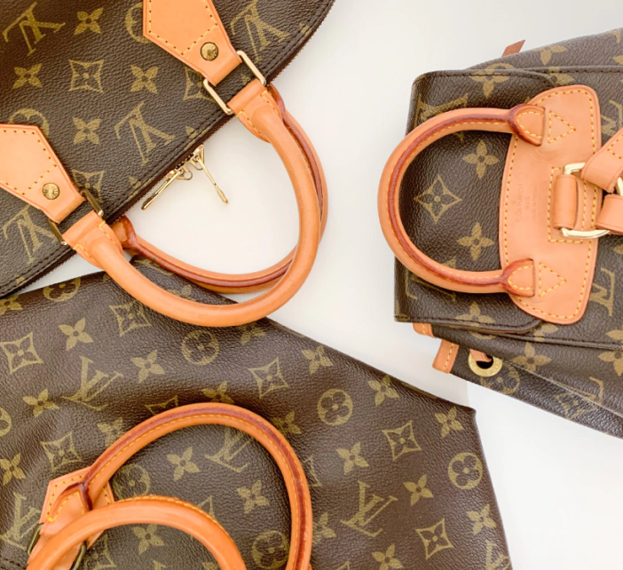 brown bag with light brown orangie laze