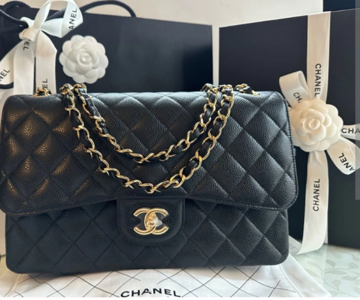 chanel purse with boxes